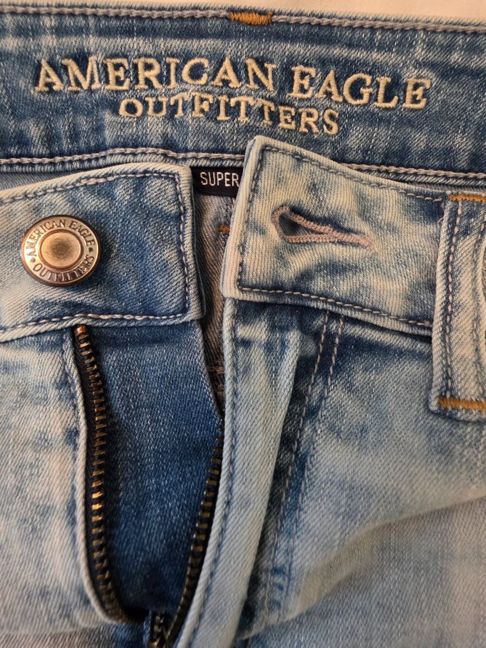 American Eagle Women's Embroidered Hi-Rise Shortie with Super Stretch, Size 6 - Picture 9 of 11